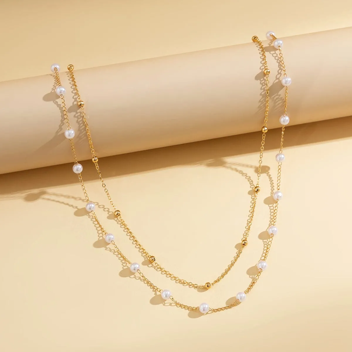 Trendy Boho Layered Pearl Saturn Belly Chain Set