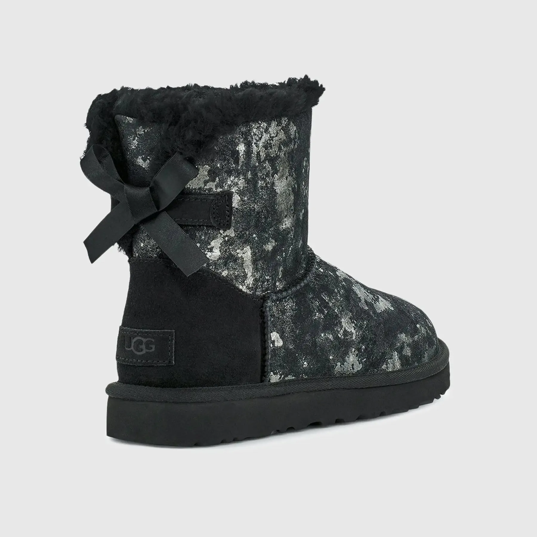 Ugg Mini Bailey Bow Gold Wash Black 1123632