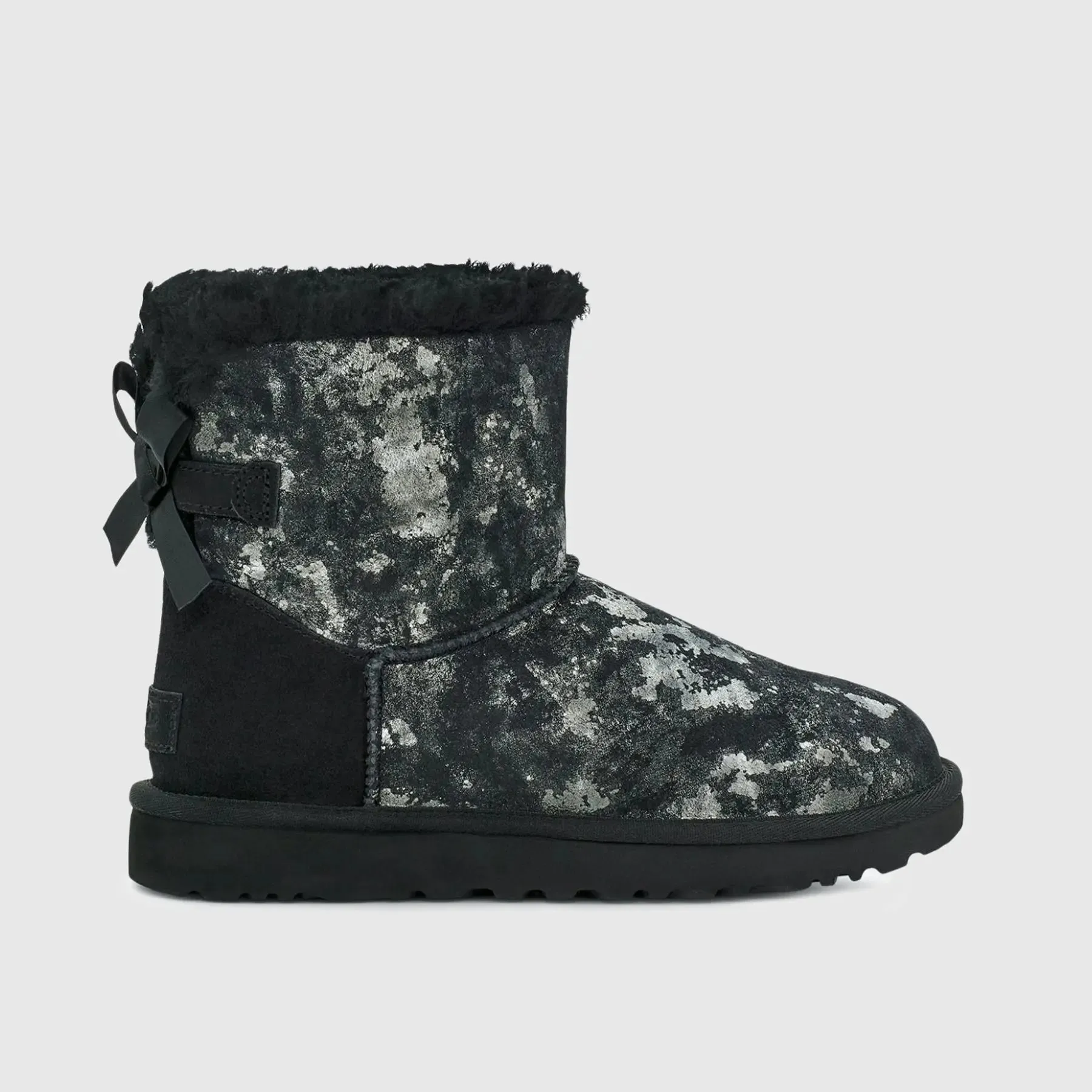 Ugg Mini Bailey Bow Gold Wash Black 1123632