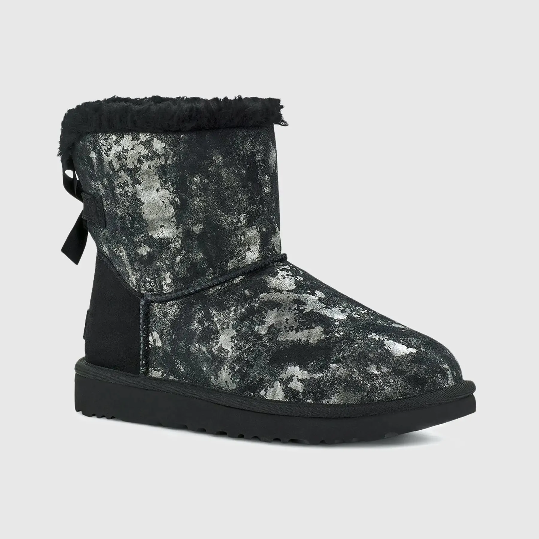 Ugg Mini Bailey Bow Gold Wash Black 1123632