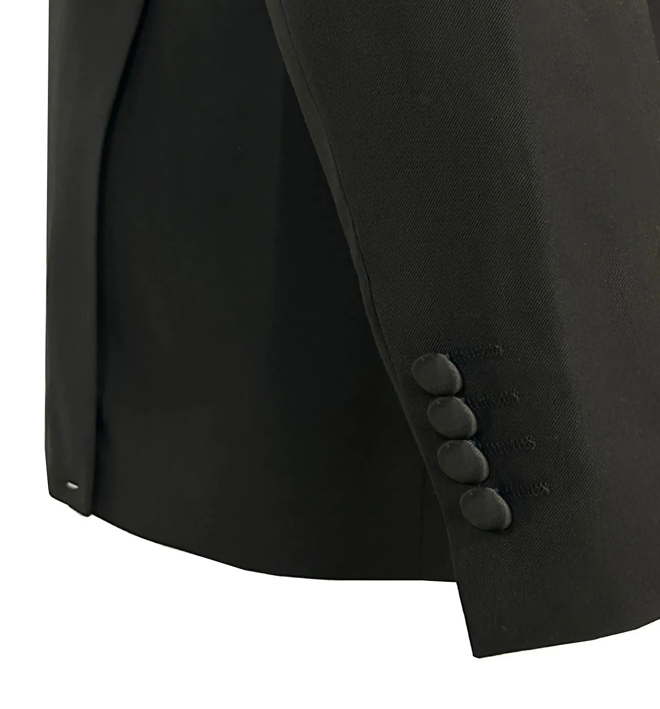 Vinci Slim Fit Tuxedo Suit - Black T-SS