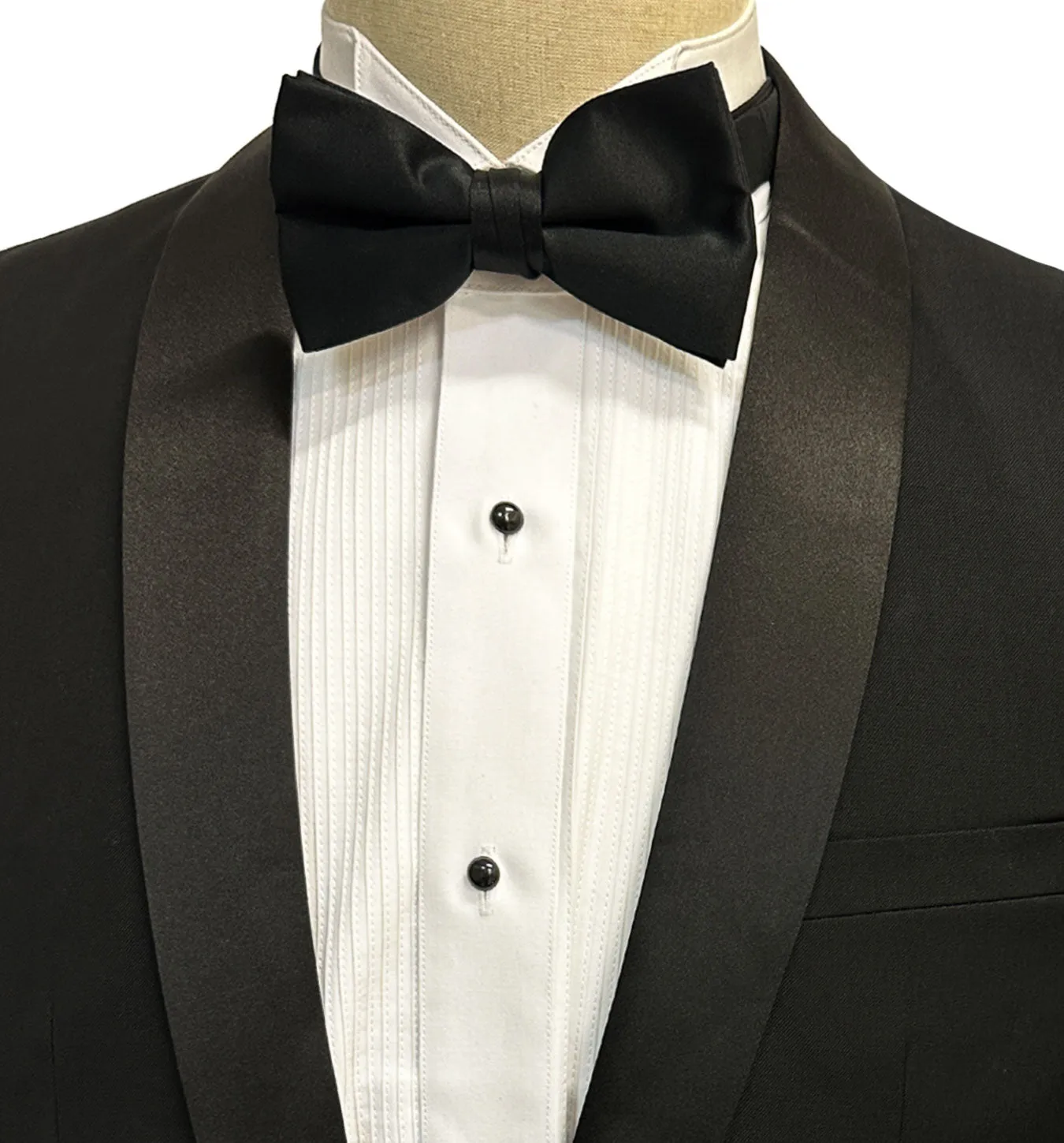 Vinci Slim Fit Tuxedo Suit - Black T-SS