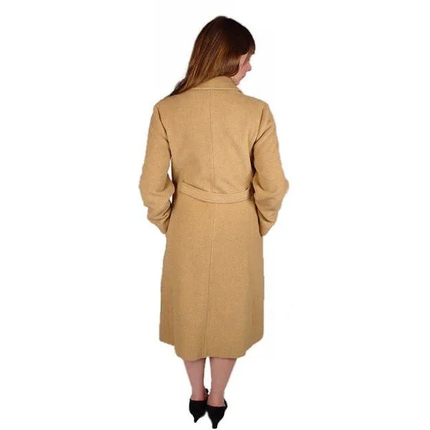 Vintage Coat Ultima 100% Camel Hair Classic Style 1970S Small -Med