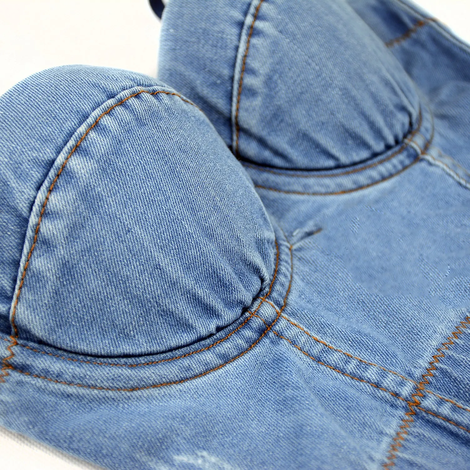Women's Deium Bustier Crop Top Jean Bra