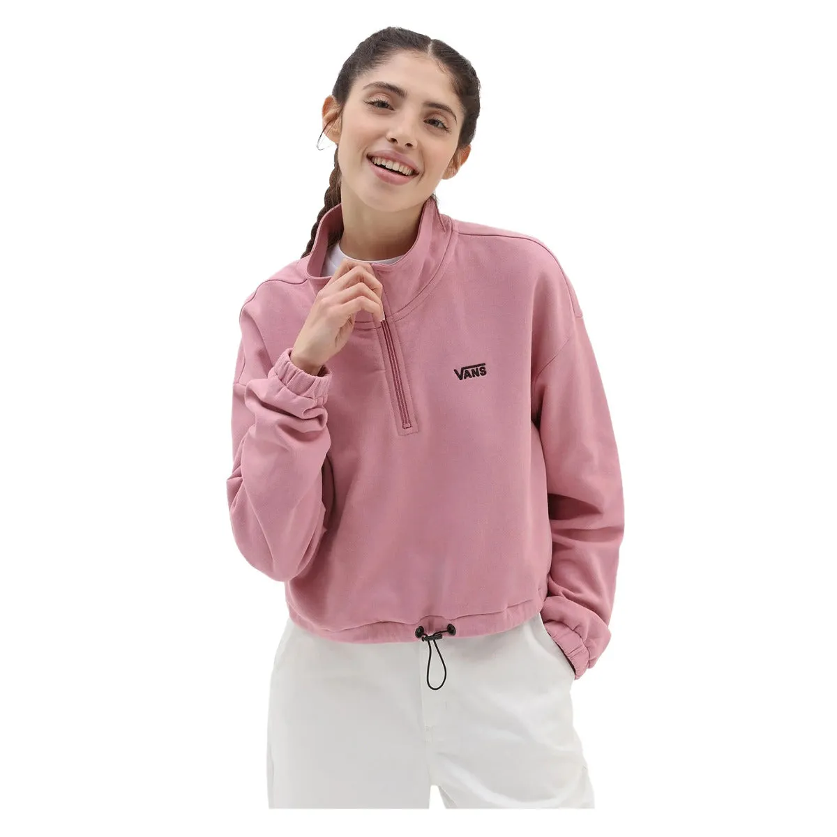 Women's Left Chest Half Zip Pullover