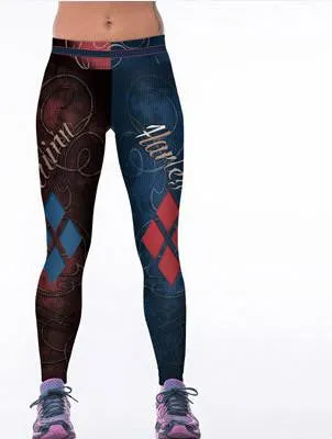 Women's Leggings Superman Logo 3D Print Women Fitness Legging Slim Jeggings Wicking Force Exercise Clothes