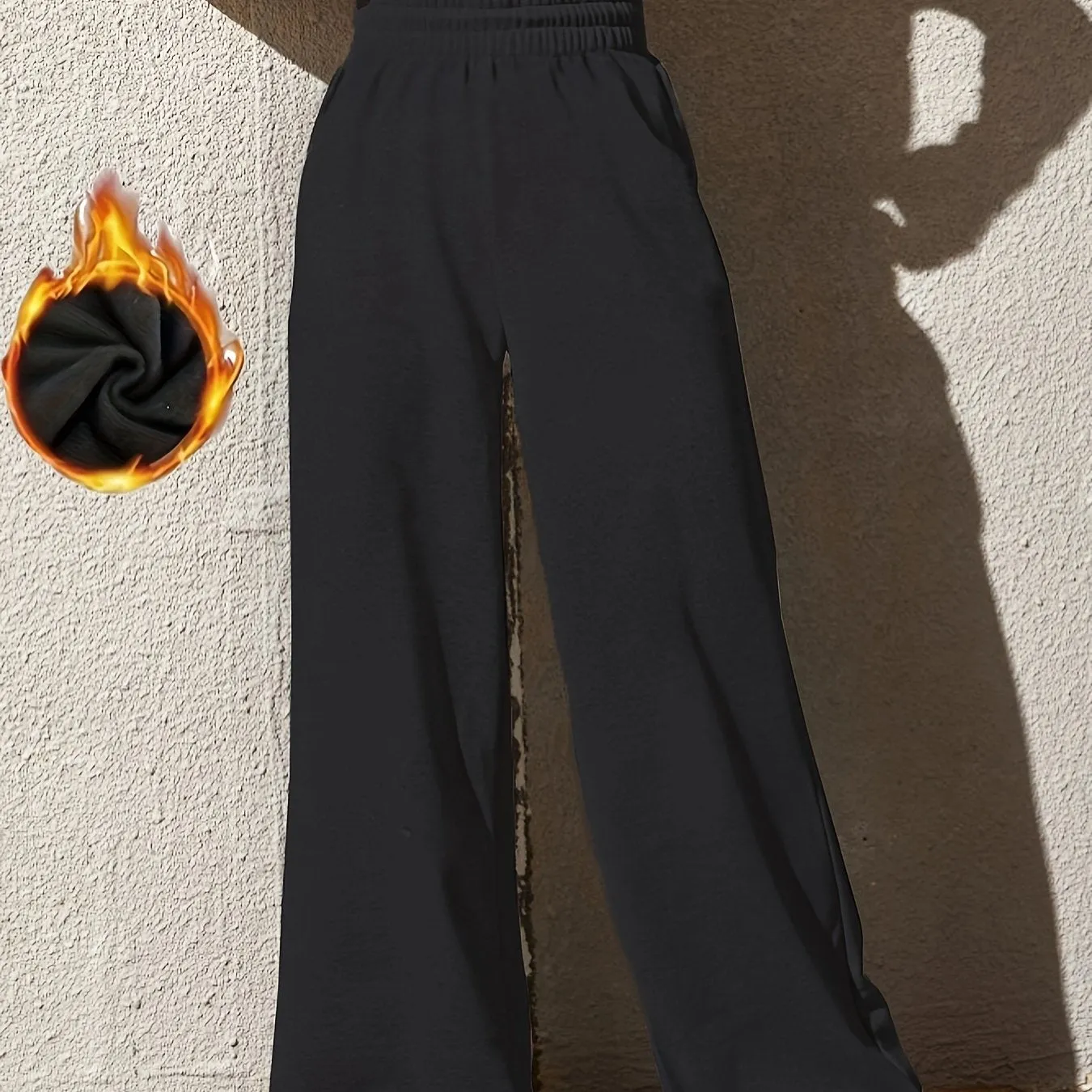 xieyinshe  High Waist Casual Loose Pants, Straight Wide Leg Sports Pants, Women's Athleisure