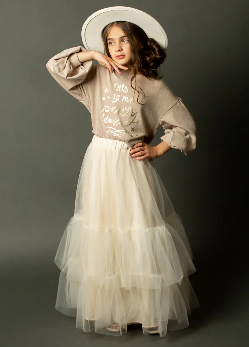 Zenni Skirt in Cream