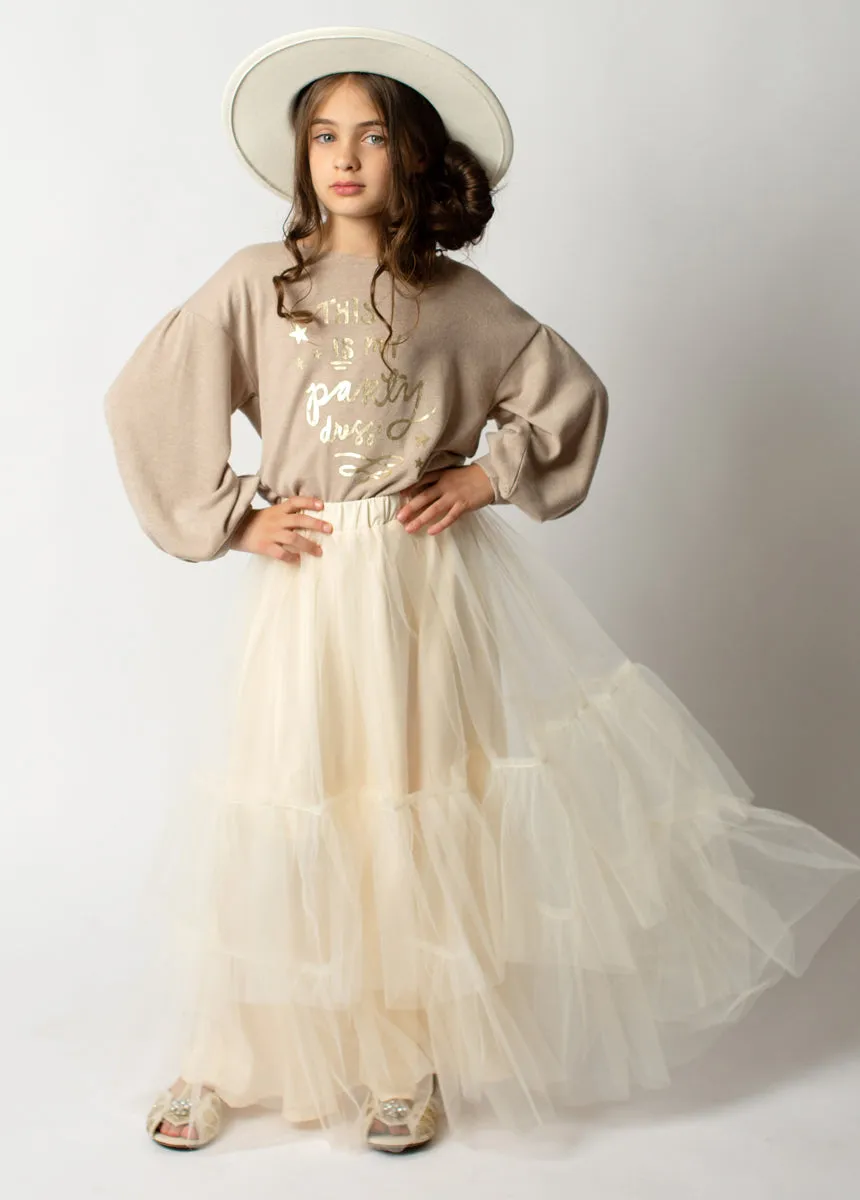 Zenni Skirt in Cream