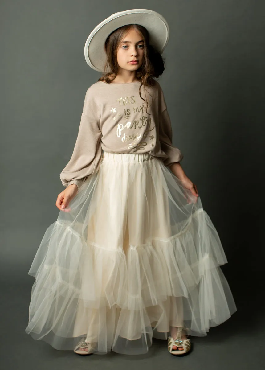 Zenni Skirt in Cream