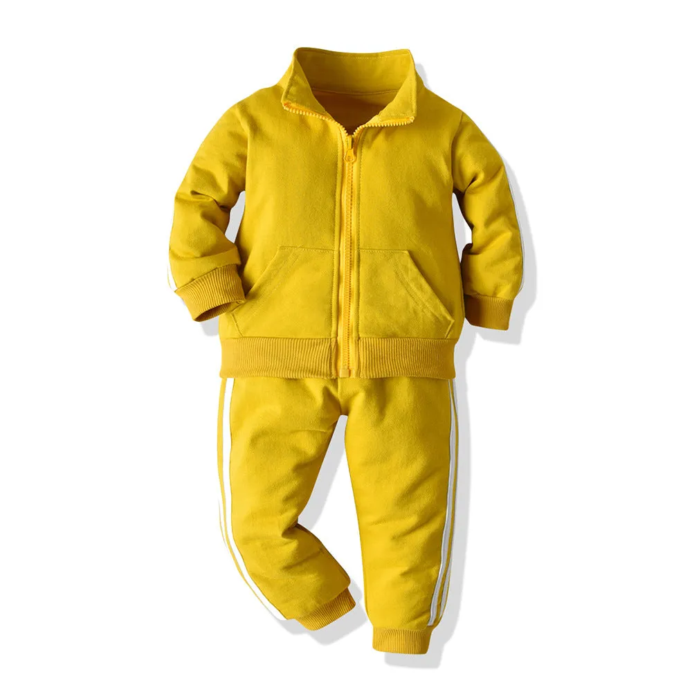 Zipper Sportswear Suits for Kids