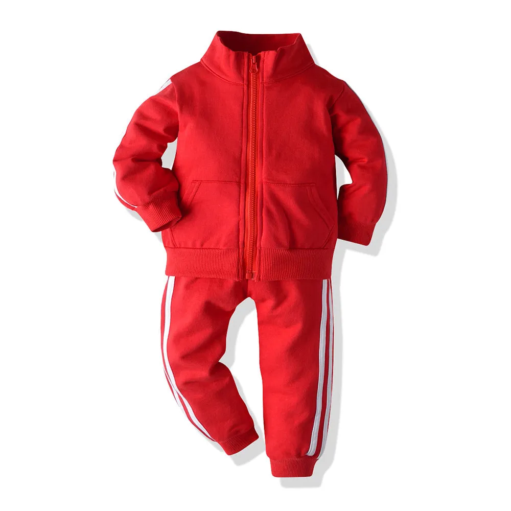 Zipper Sportswear Suits for Kids